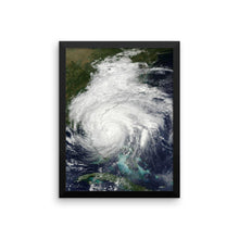 Load image into Gallery viewer, Framed Hurricane Matthew poster - Island Mermaid Tribe