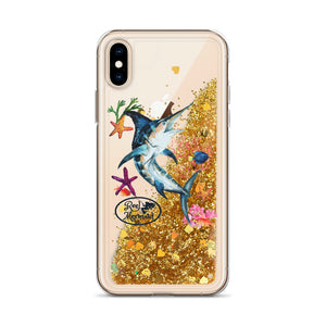 Marlin Reel Mermaid Liquid Glitter Phone Case