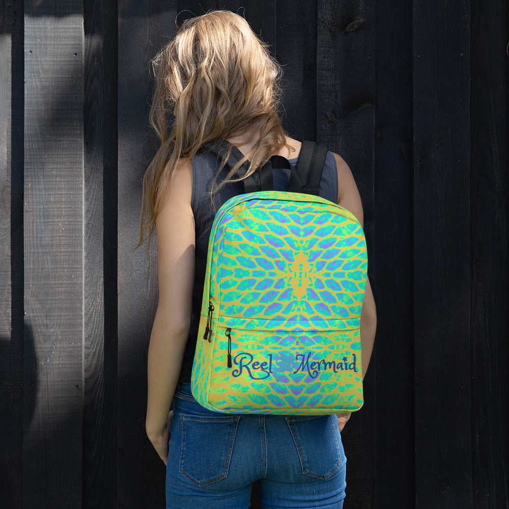 Yellow Tail Reel Mermaid Backpack