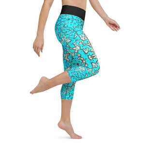 Barrier Reef Yoga Capri Leggings - Island Mermaid Tribe