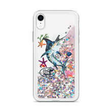 Load image into Gallery viewer, Marlin Reel Mermaid Liquid Glitter Phone Case