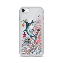 Load image into Gallery viewer, Marlin Reel Mermaid Liquid Glitter Phone Case