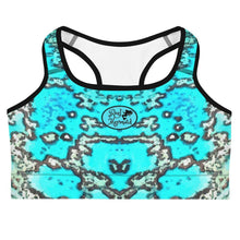Load image into Gallery viewer, Barrier Reef Sports bra - Island Mermaid Tribe
