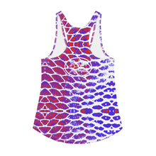 Load image into Gallery viewer, Patriotic Fish Scale Women&#39;s Racerback Tank