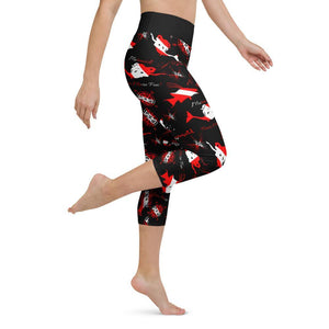 Dive Mermaid Yoga Capri Leggings - Island Mermaid Tribe