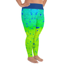 Load image into Gallery viewer, Mahi Print Plus Size Leggings - Island Mermaid Tribe