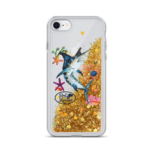Load image into Gallery viewer, Marlin Reel Mermaid Liquid Glitter Phone Case