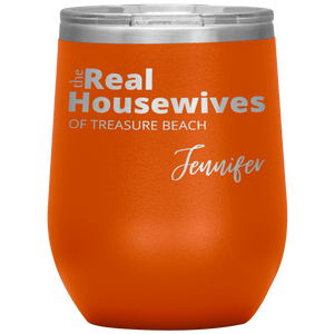 The Real Housewives Wine Tumbler with your location and name - Island Mermaid Tribe