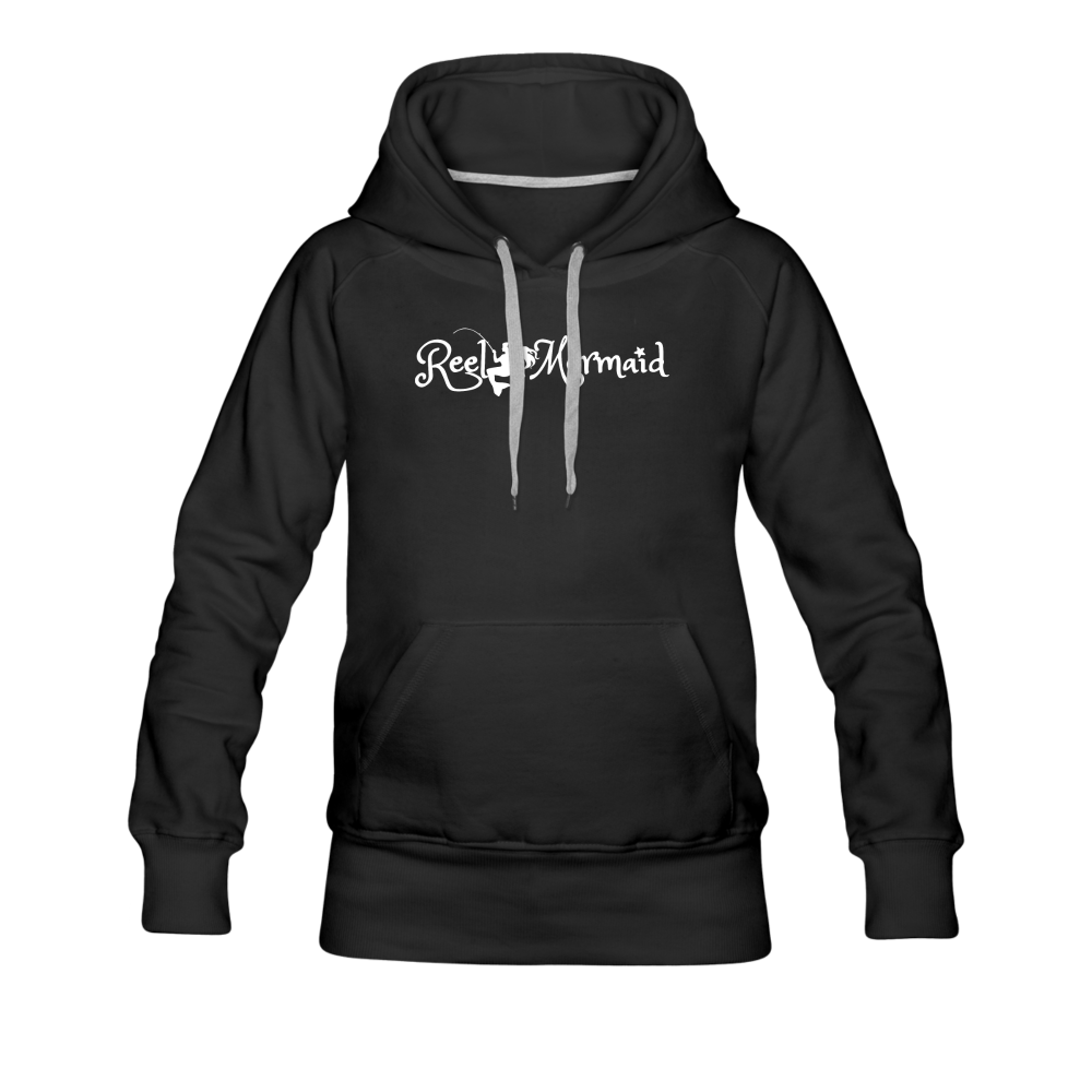 Reel Mermaid Fishing Team Women’s Premium Hoodie - black