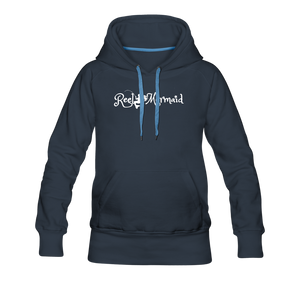 Reel Mermaid Fishing Team Women’s Premium Hoodie - navy
