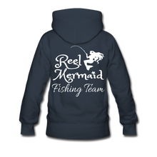 Load image into Gallery viewer, Reel Mermaid Fishing Team Women’s Premium Hoodie - navy
