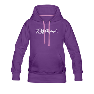 Reel Mermaid Fishing Team Women’s Premium Hoodie - purple