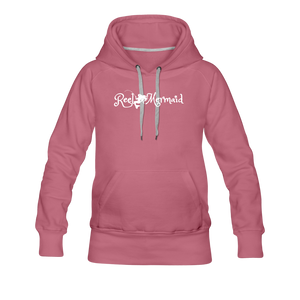 Reel Mermaid Fishing Team Women’s Premium Hoodie - mauve