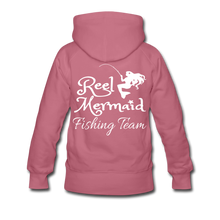 Load image into Gallery viewer, Reel Mermaid Fishing Team Women’s Premium Hoodie - mauve