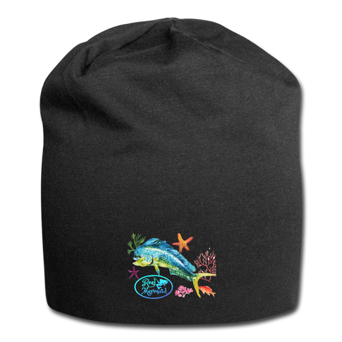 Reel Mermaid Mahi Jersey Beanie - black