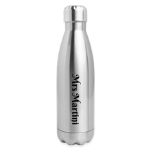 Load image into Gallery viewer, Reel Mermaid Glitter Insulated Stainless Steel Water Bottle - silver