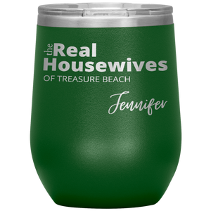 The Real Housewives Wine Tumbler with your location and name - Island Mermaid Tribe