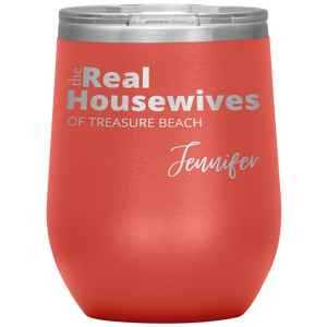 The Real Housewives Wine Tumbler with your location and name - Island Mermaid Tribe