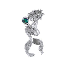 Load image into Gallery viewer, Sterling Silver Mermaid Oracle Sterling Silver Pendant