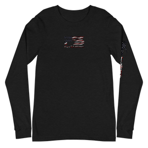 Patriotic Fin Stalkers Unisex Long Sleeve Tee