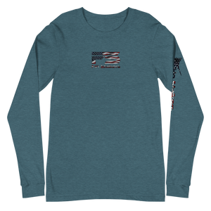 Patriotic Fin Stalkers Unisex Long Sleeve Tee