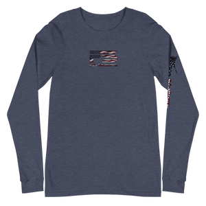 Patriotic Fin Stalkers Unisex Long Sleeve Tee