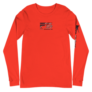 Patriotic Fin Stalkers Unisex Long Sleeve Tee