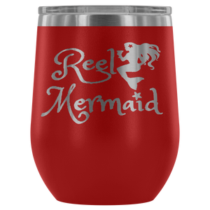 Reel Mermaid Laser Engraved 12 oz Tumbler