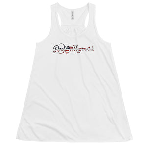 Patriotic Reel Mermaid Women's Flowy Racerback Tank