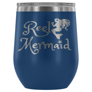 Reel Mermaid Laser Engraved 12 oz Tumbler